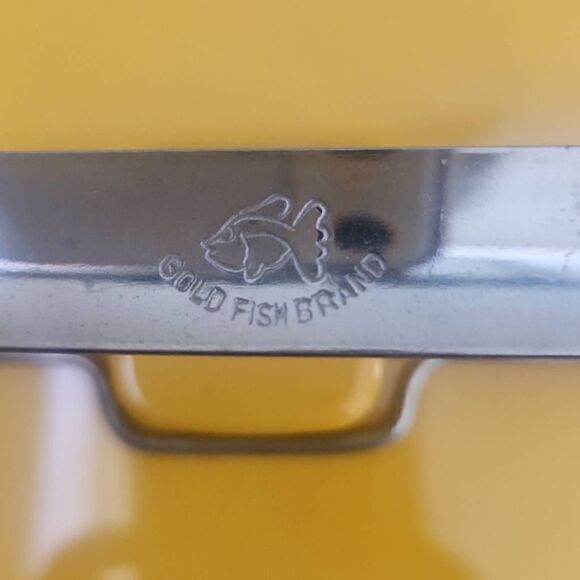 Vintage Gold Fish Brand Mid-Century Modern Melamine Stacking Lunchbox, NEW, NEVE - Picture 5 of 6